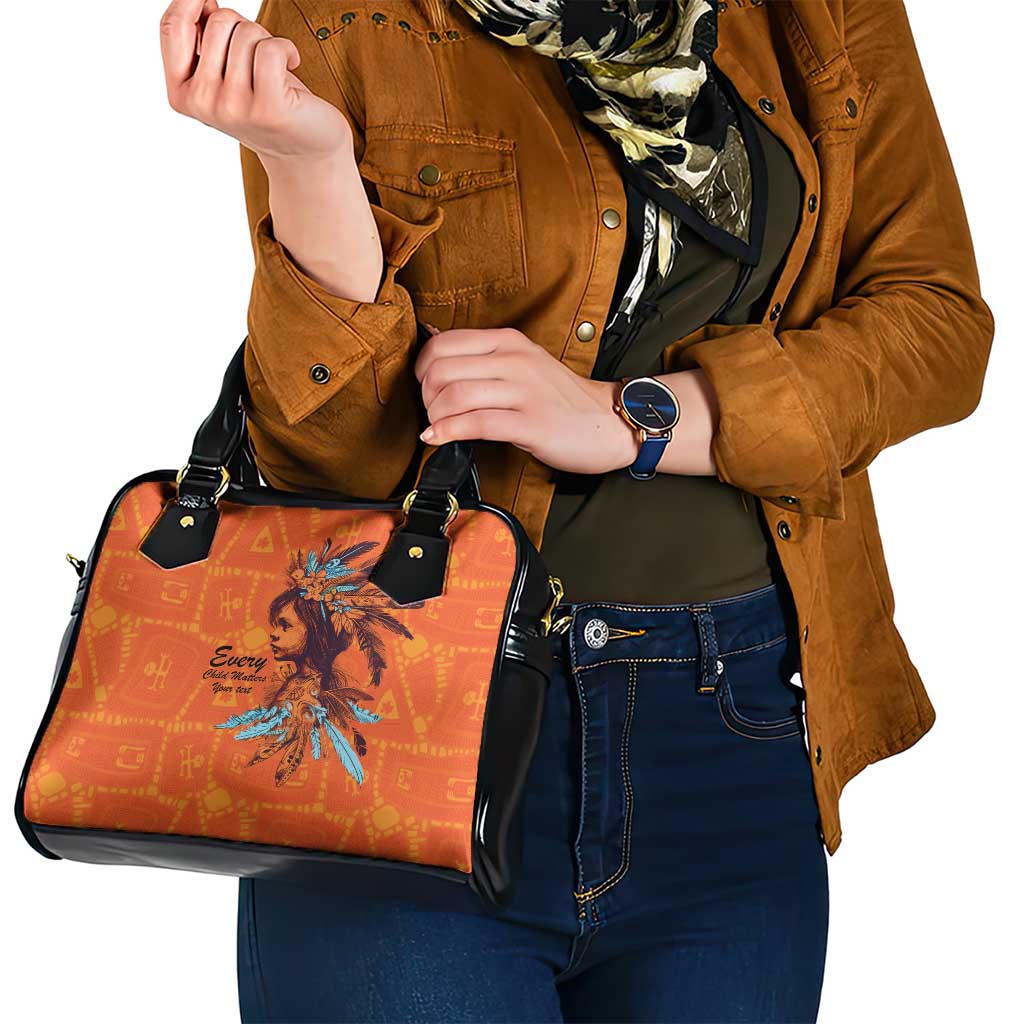 Awareness for Indigenous Orange Day Shoulder Handbag Canadian Indigenous Art LT9
