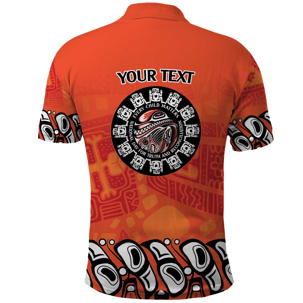 Awareness for Indigenous Orange Day Polo Shirt Haida Spirit Animals LT9
