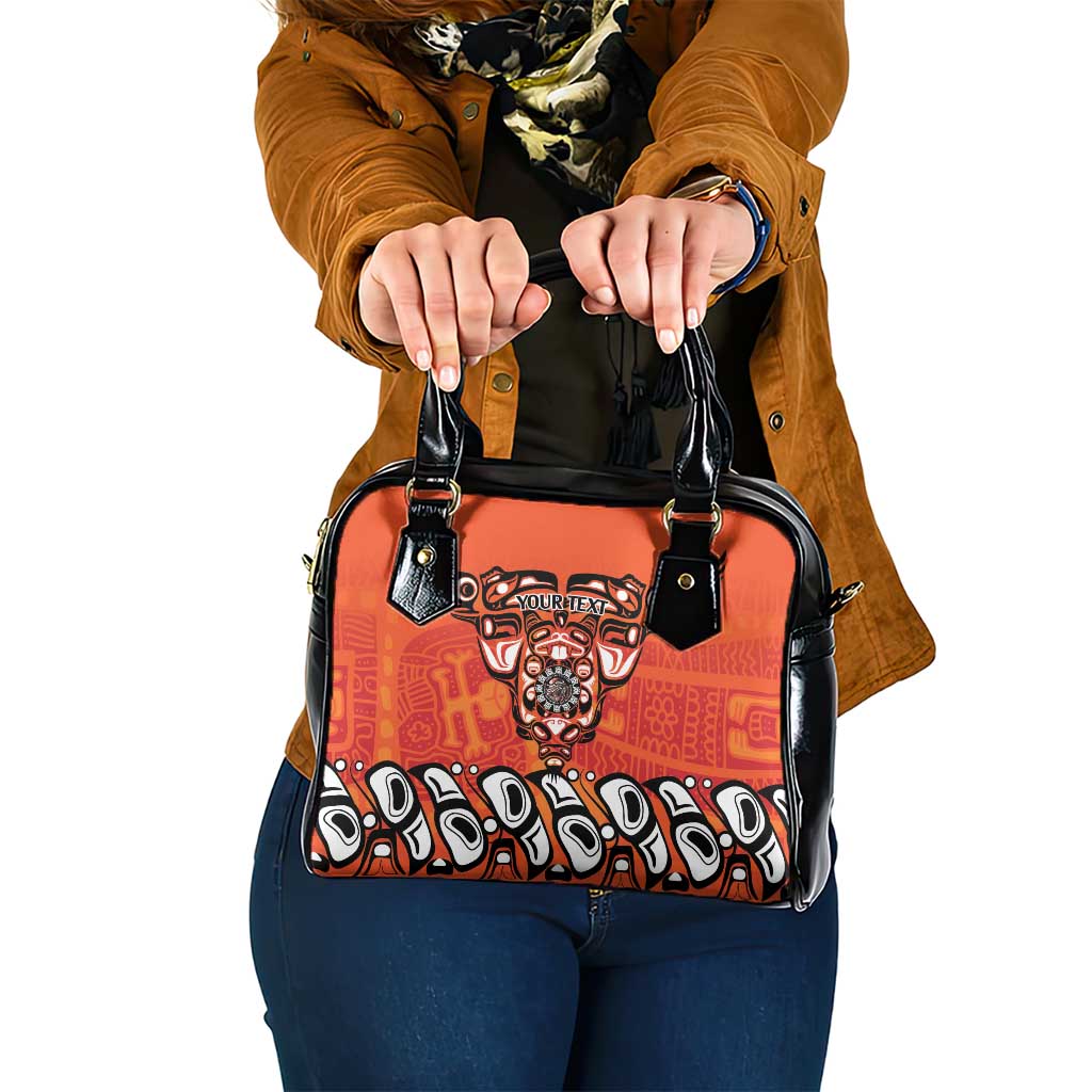 Awareness for Indigenous Orange Day Shoulder Handbag Haida Spirit Animals LT9