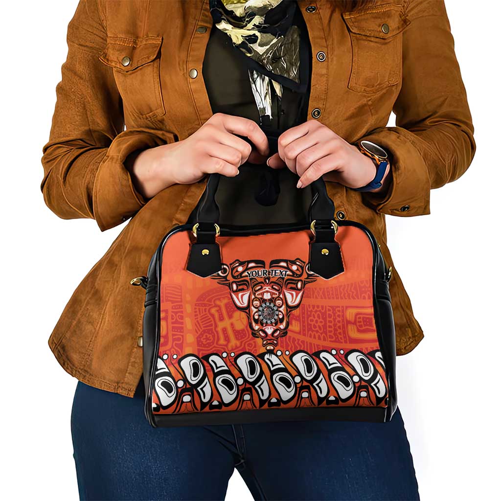 Awareness for Indigenous Orange Day Shoulder Handbag Haida Spirit Animals LT9