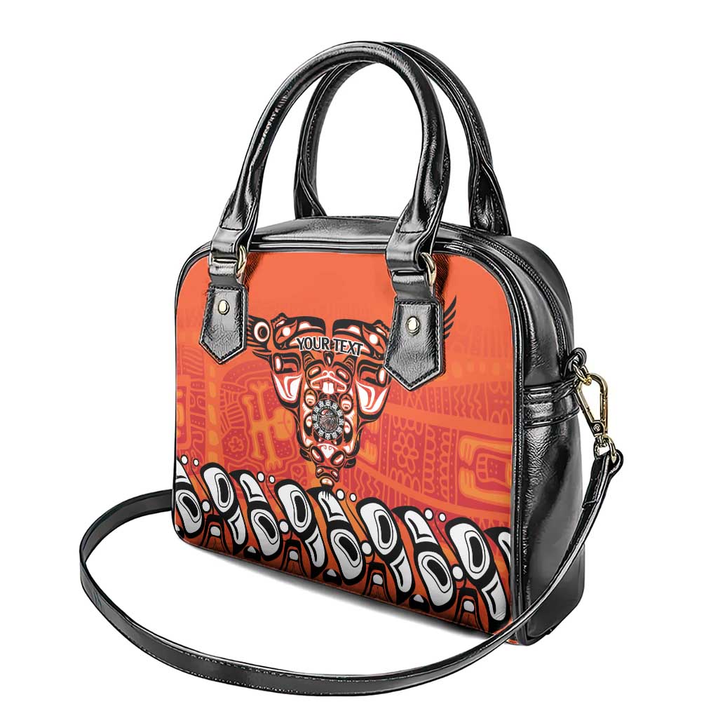 Awareness for Indigenous Orange Day Shoulder Handbag Haida Spirit Animals LT9