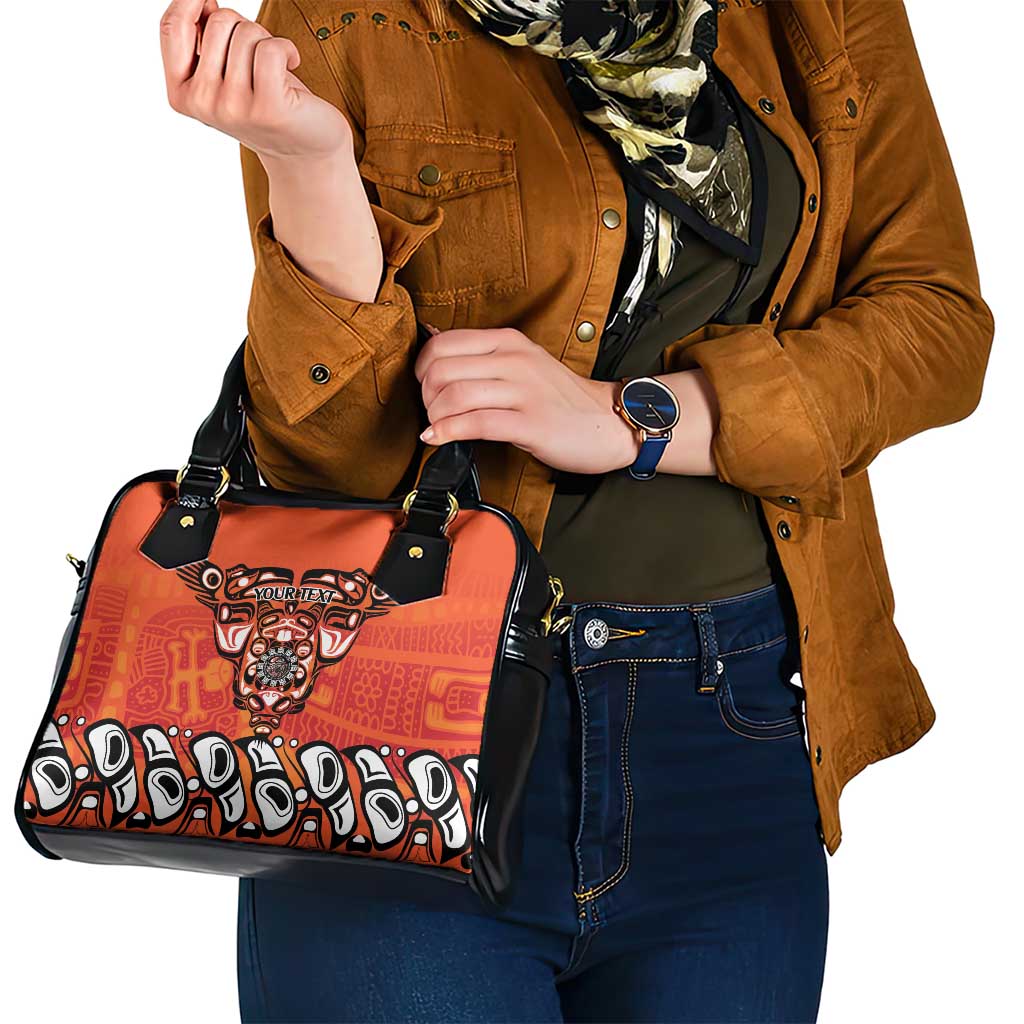 Awareness for Indigenous Orange Day Shoulder Handbag Haida Spirit Animals LT9
