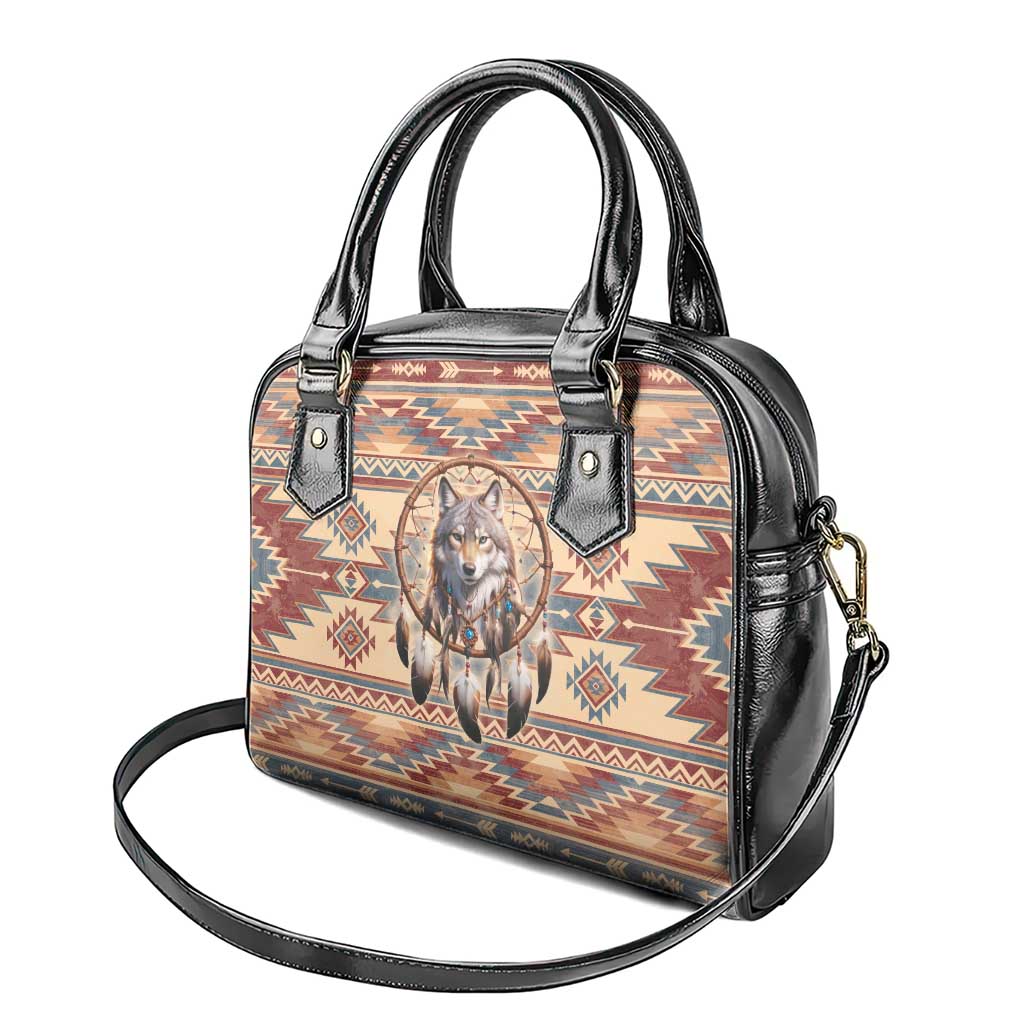 Indigenous Peoples Day Shoulder Handbag Native American Dream Catcher Wolf Tribal-inspired LT9