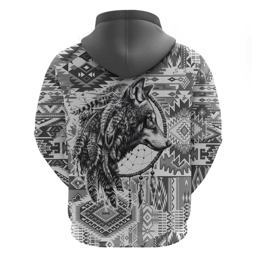 Indigenous Peoples Day Hoodie Native American Wolf with Dreamcatcher LT9