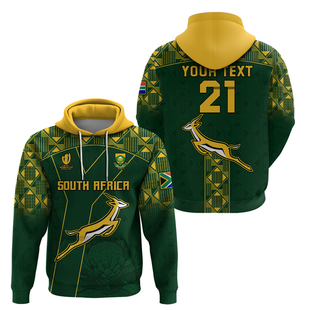 Custom Springboks Rugby Hoodie South Africa Go Champions World Cup 2023 LT9