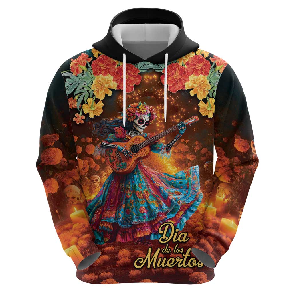 Mexican La Catrina Skeletons Dancing Hoodie Dia de Los Muertos Verion 2 LT9