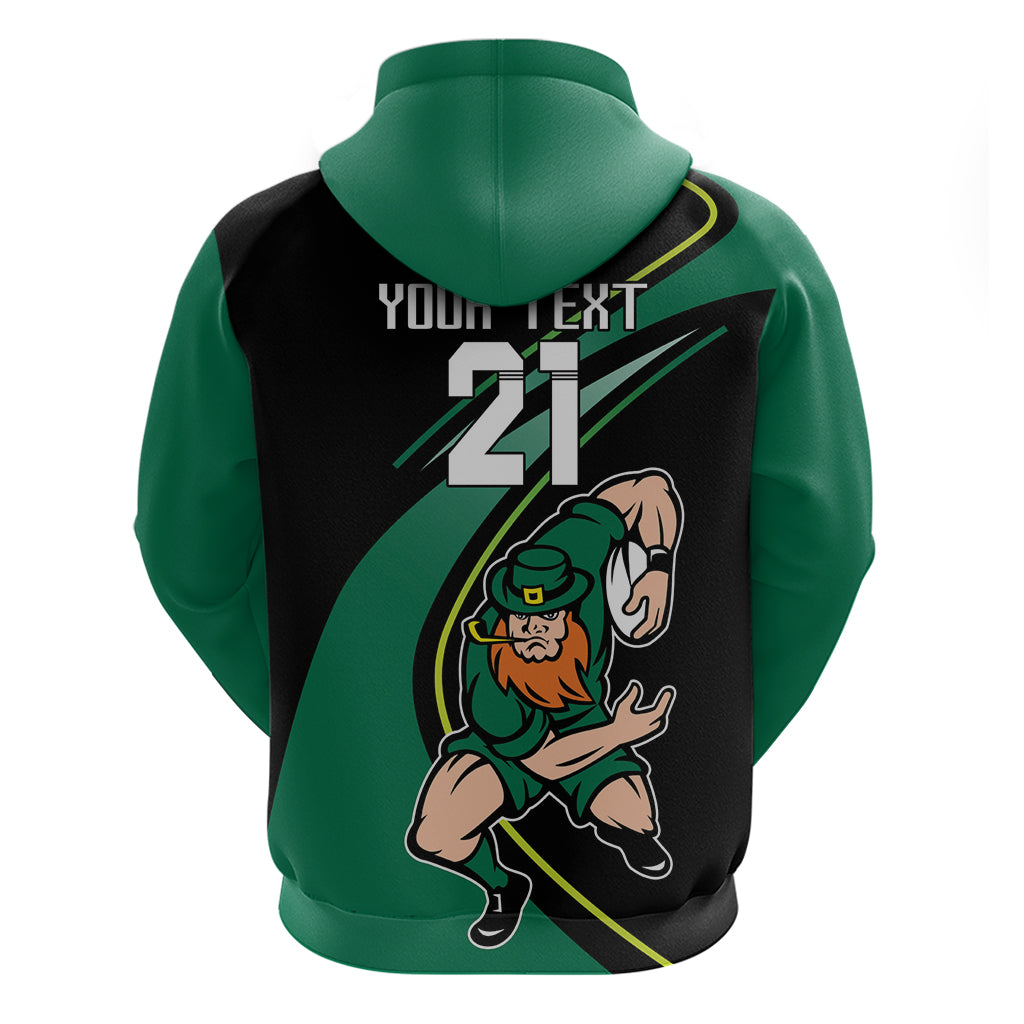Custom Ireland Rugby Hoodie Irish Shamrocks Warriors Sporty Style LT9