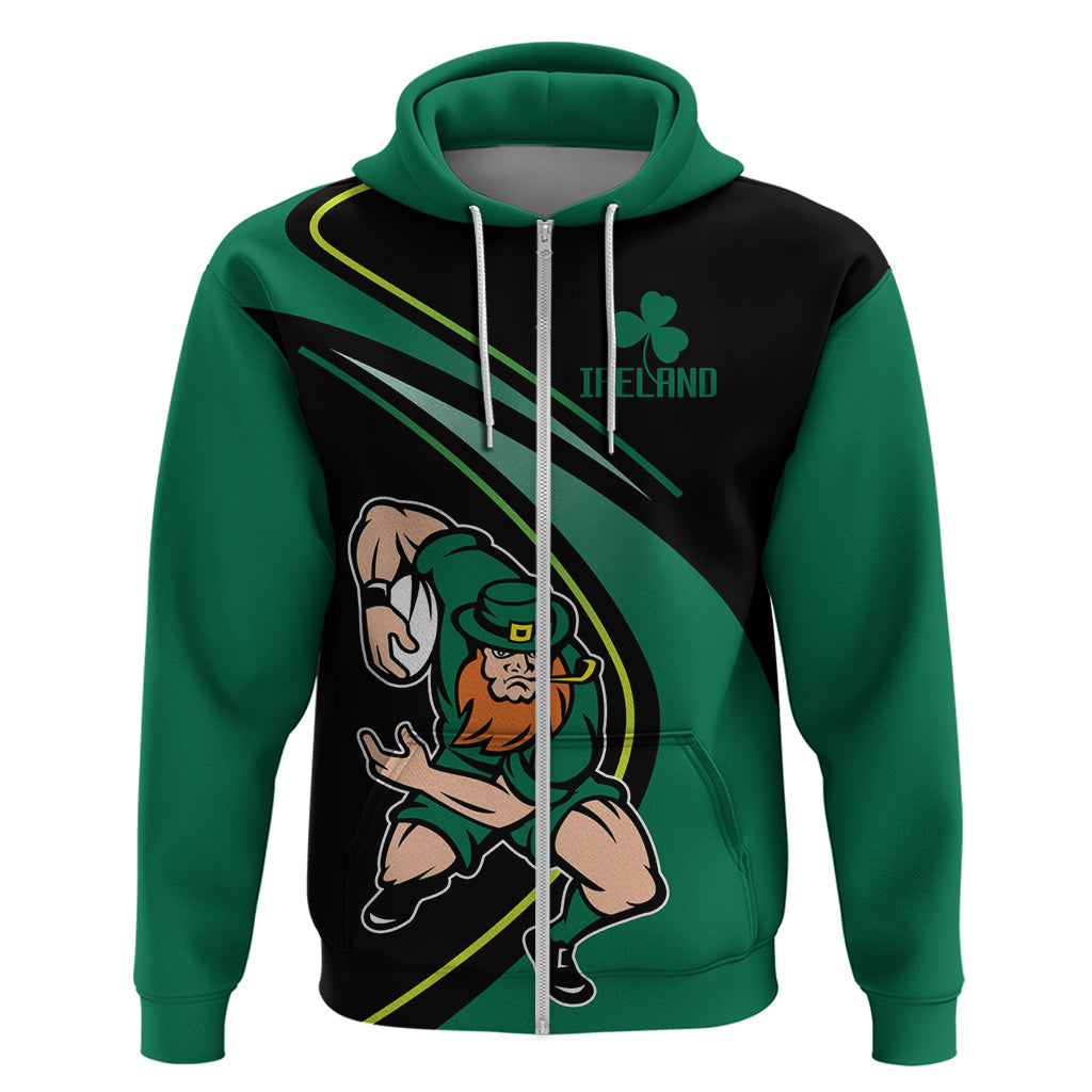 Custom Ireland Rugby Hoodie Irish Shamrocks Warriors Sporty Style LT9