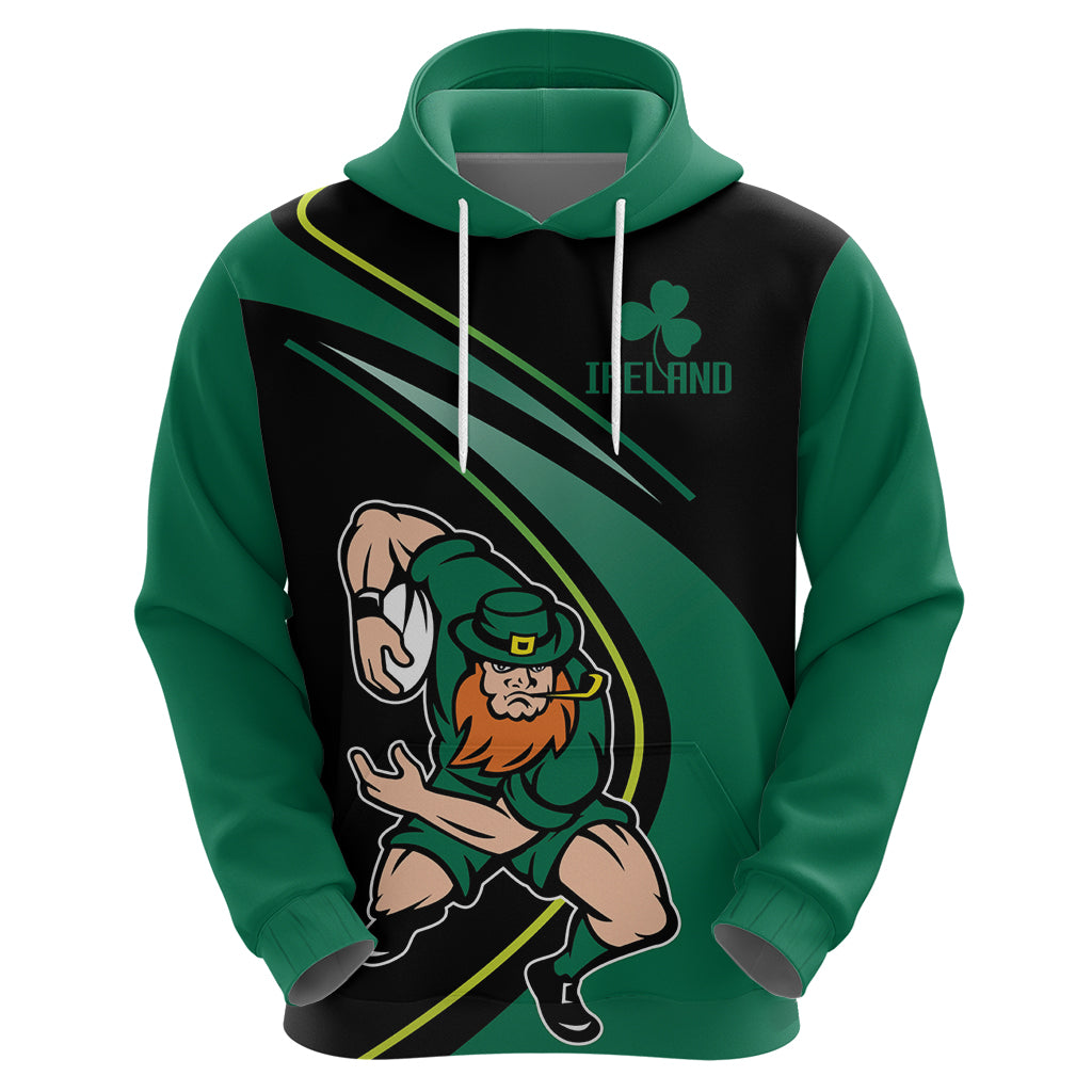 Custom Ireland Rugby Hoodie Irish Shamrocks Warriors Sporty Style LT9