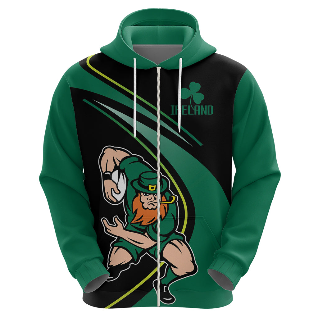 Custom Ireland Rugby Hoodie Irish Shamrocks Warriors Sporty Style LT9