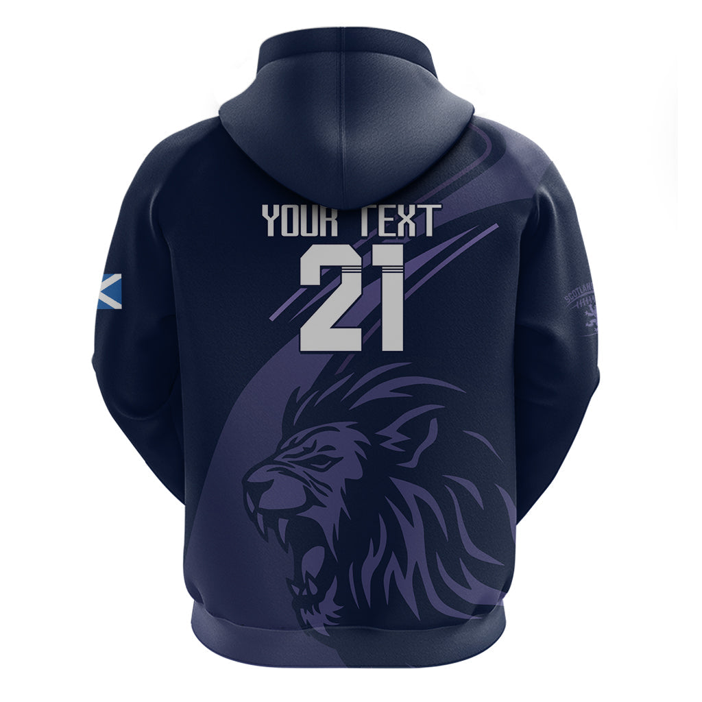 Custom Scotland Rugby Hoodie Scottish Lion Sporty Style LT9