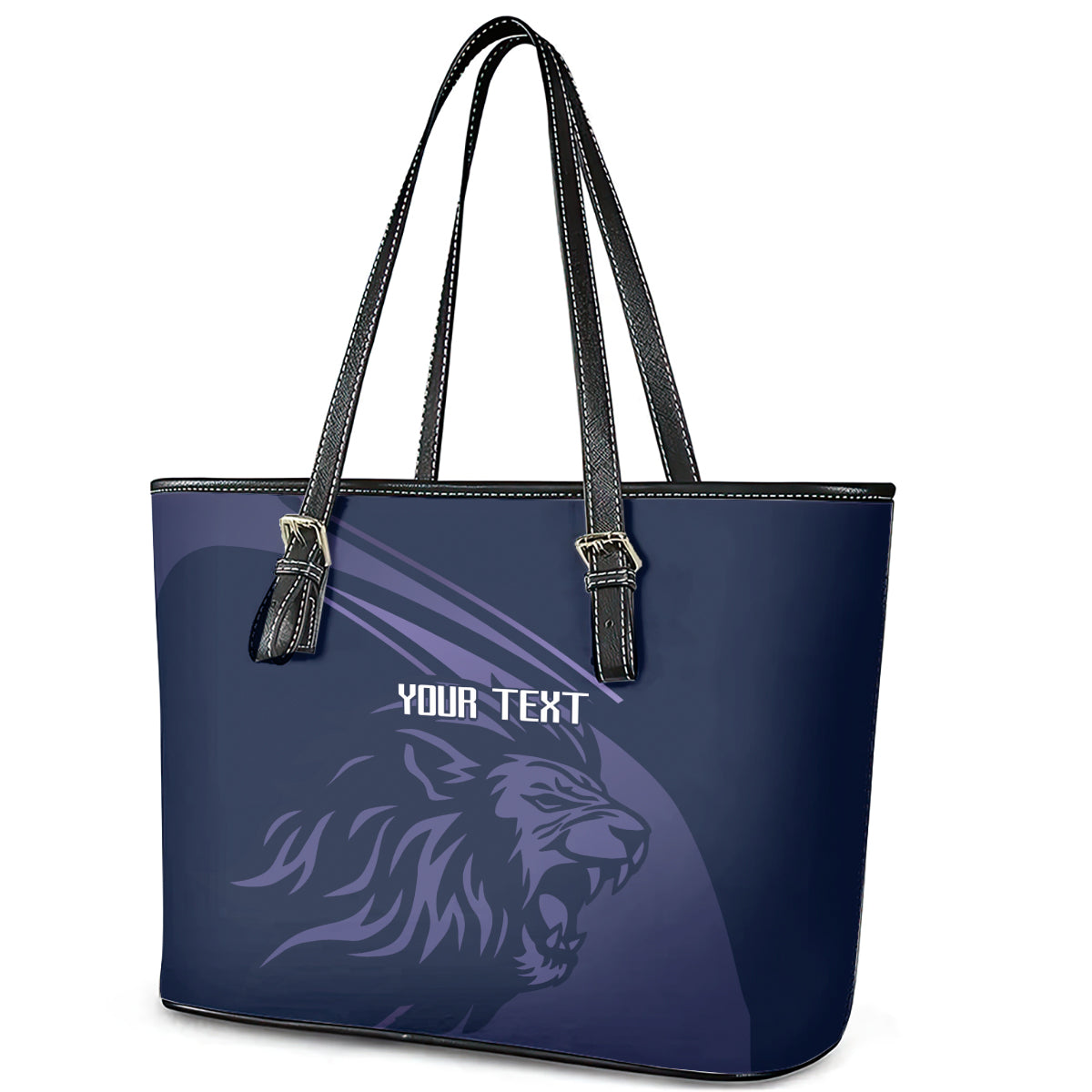 Custom Scotland Rugby Leather Tote Bag Scottish Lion Sporty Style LT9