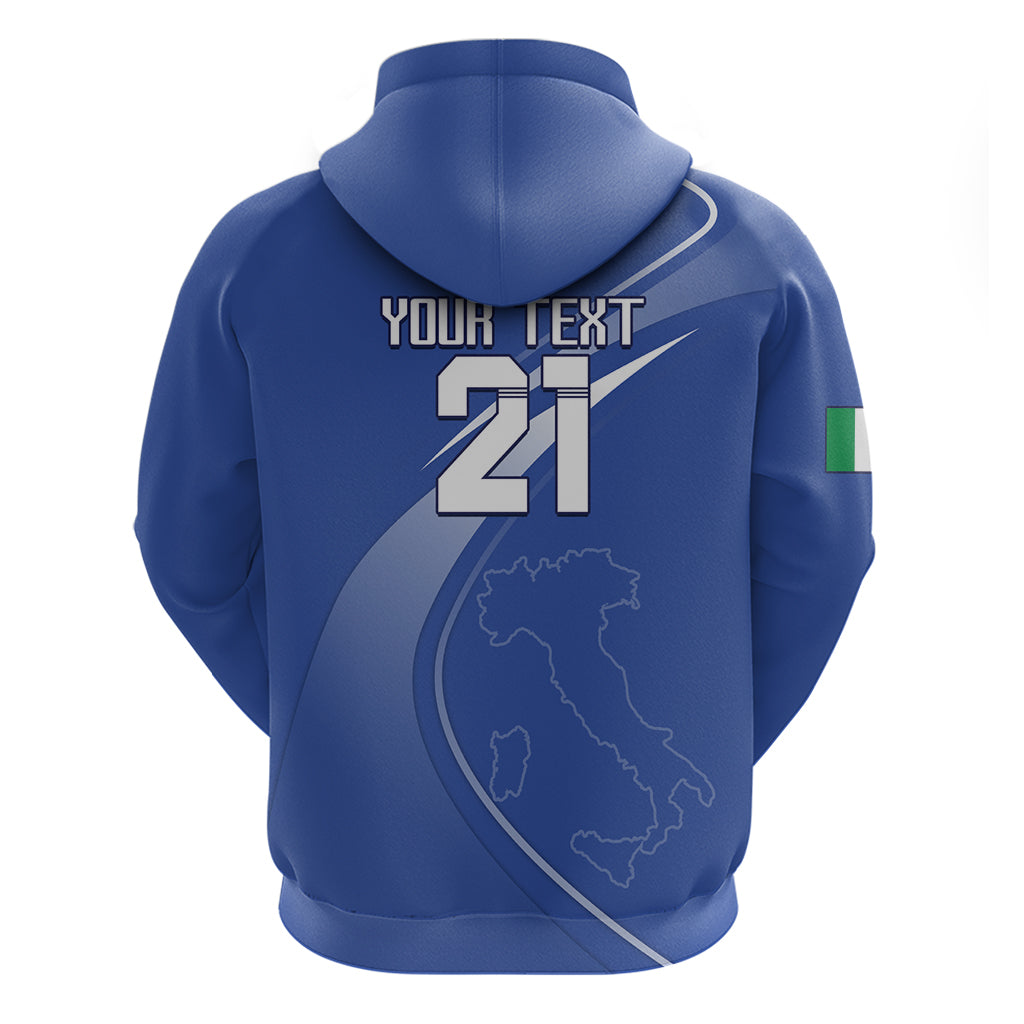 Custom Italy Rugby Hoodie Come On Gli Azzurri LT9