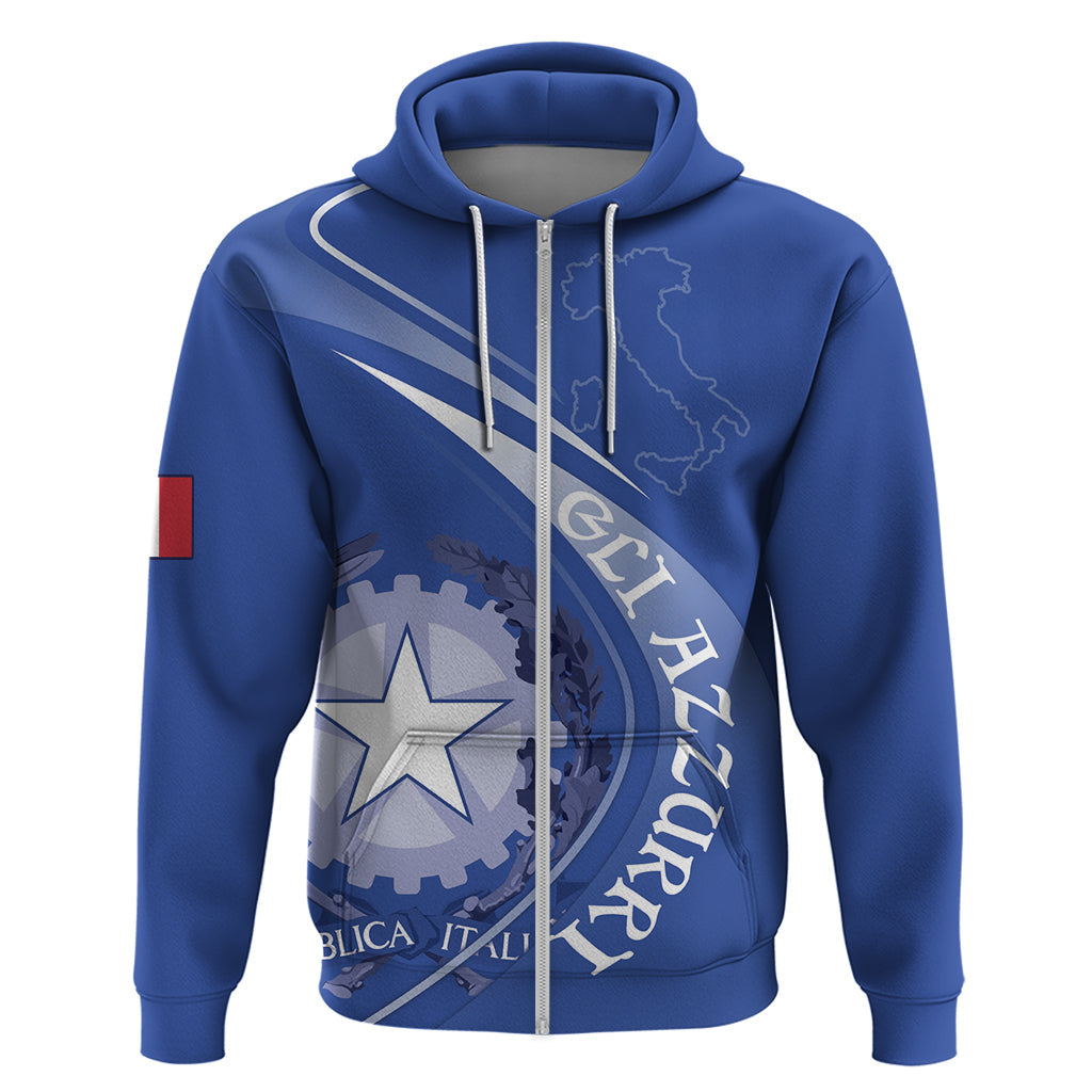 Custom Italy Rugby Hoodie Come On Gli Azzurri LT9