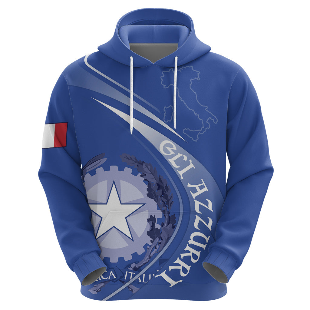 Custom Italy Rugby Hoodie Come On Gli Azzurri LT9