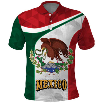Eagle Devouring Snake Mexican Emblem Personalized Polo Shirt Sporty Style LT9