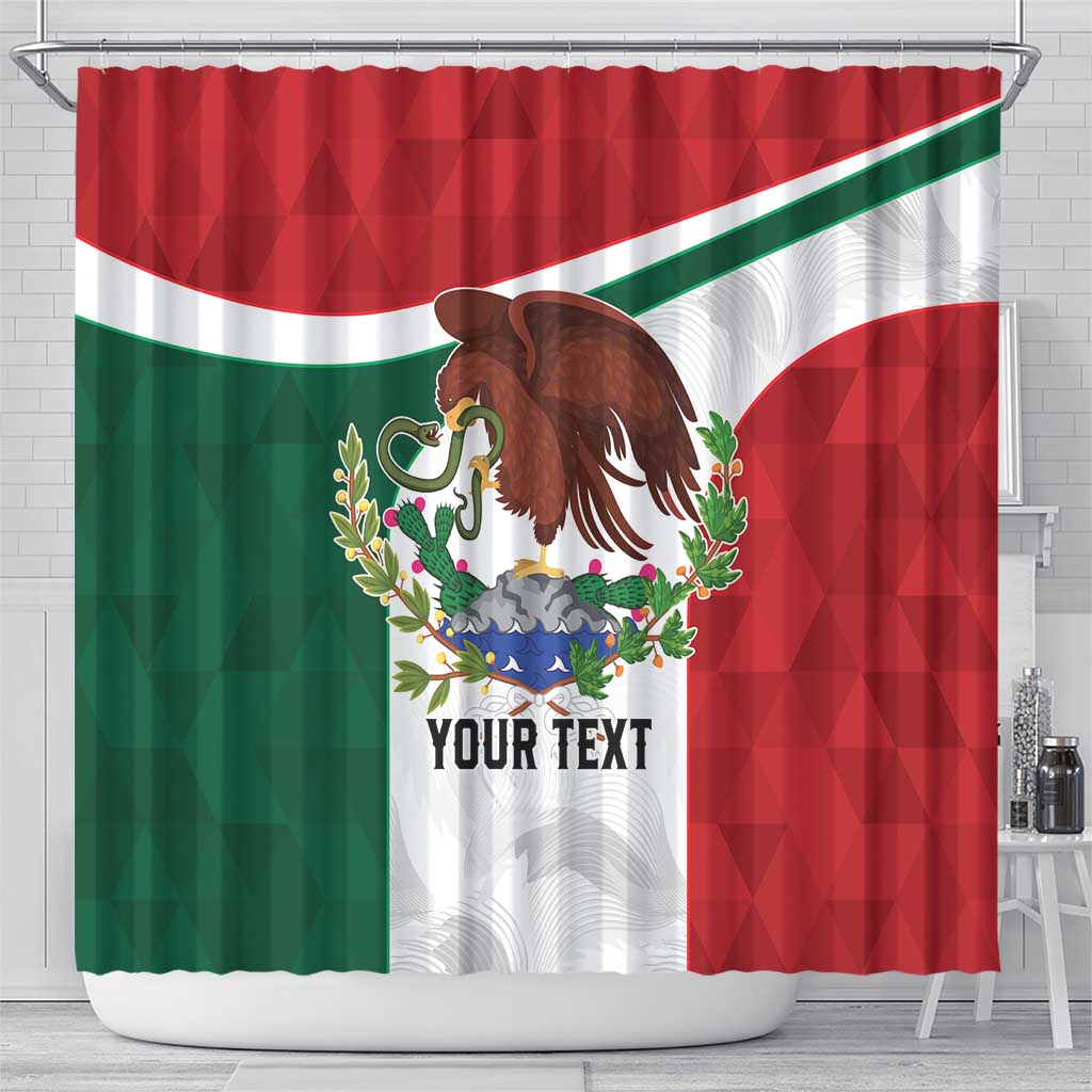 Eagle Devouring Snake Mexican Emblem Personalized Shower Curtain Sporty Style LT9