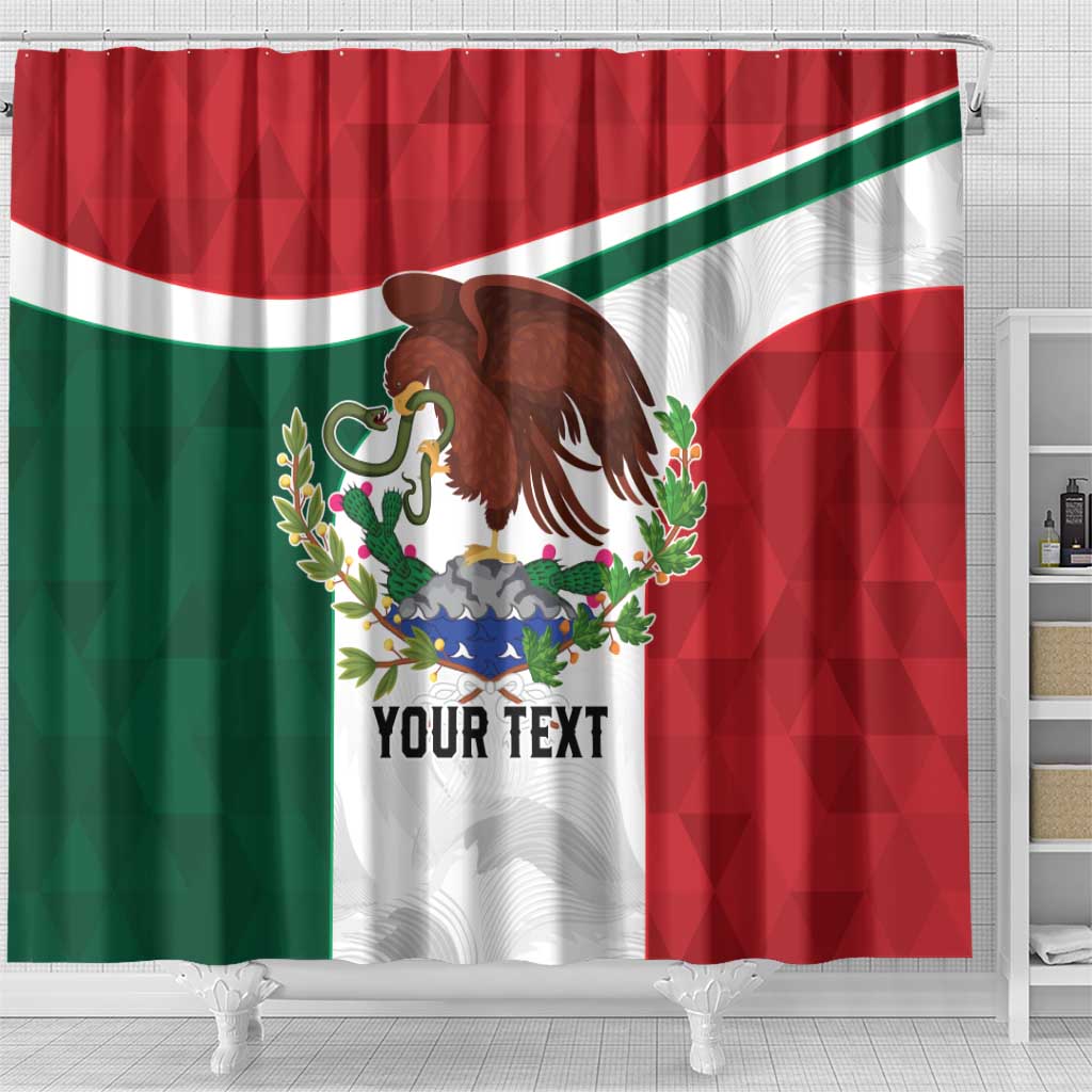 Eagle Devouring Snake Mexican Emblem Personalized Shower Curtain Sporty Style LT9