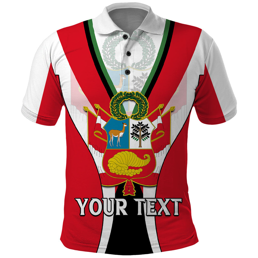 Custom Peru Polo Shirt National Day LT9