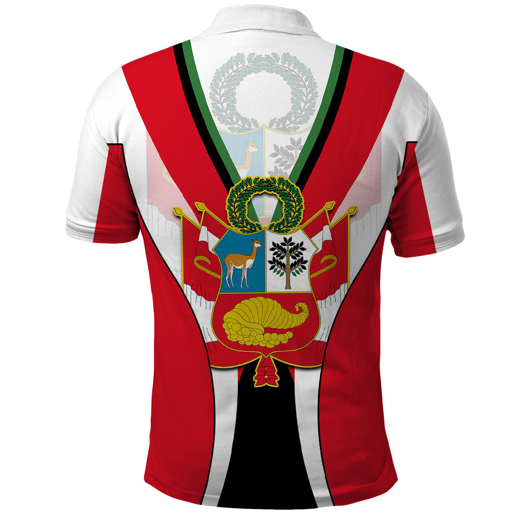 Custom Peru Polo Shirt National Day LT9