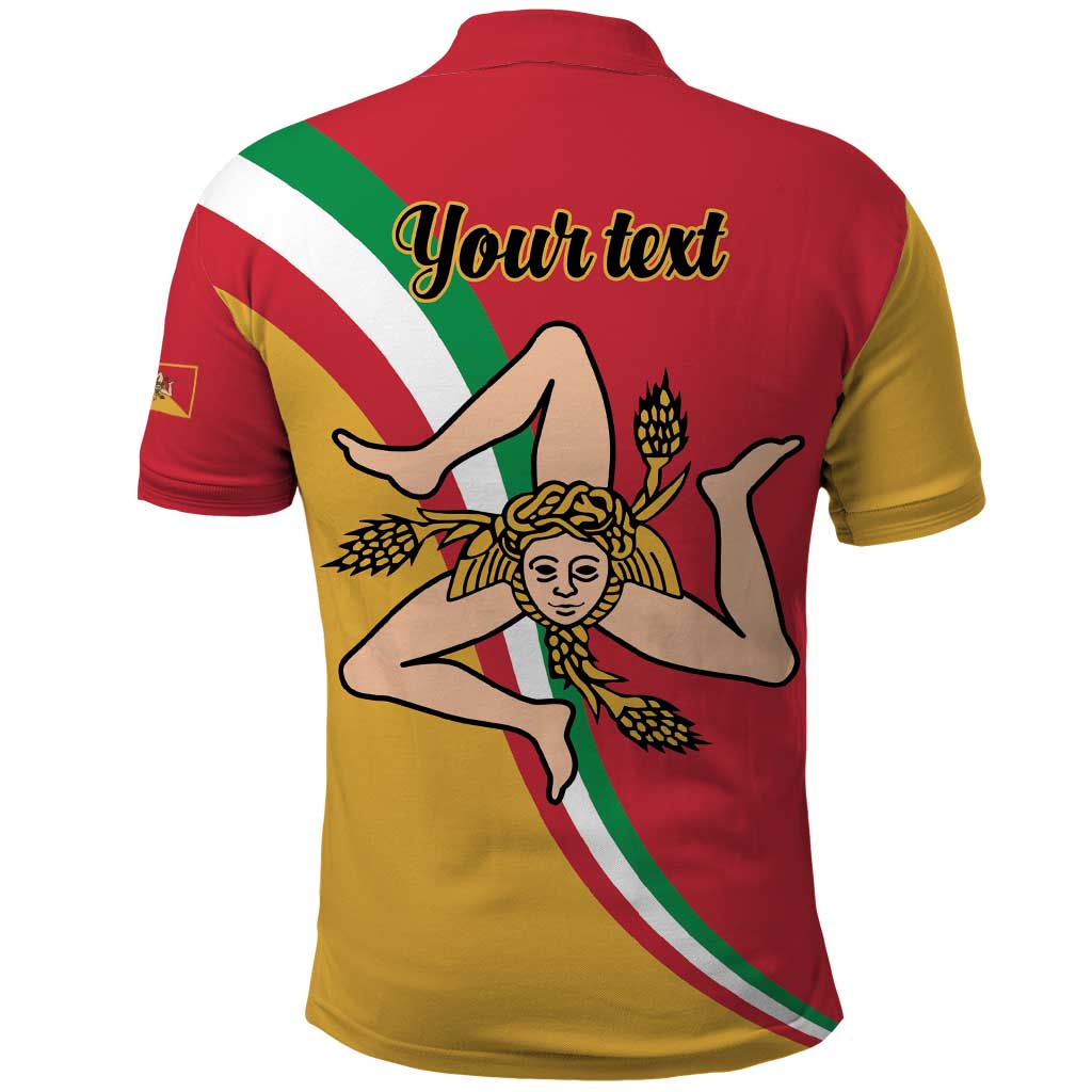 Personalized Italy Bandiera Della Sicilia Polo Shirt LT9
