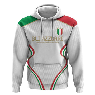 Custom Italy Football Hoodie Gli Azzurri Sporty Style LT9