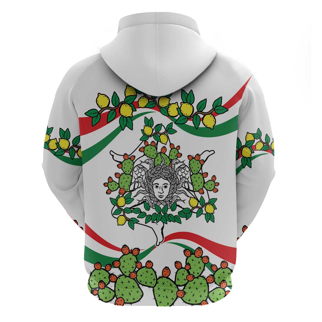 Sicilian Triskelion Hoodie with Cactus and Lemons LT9