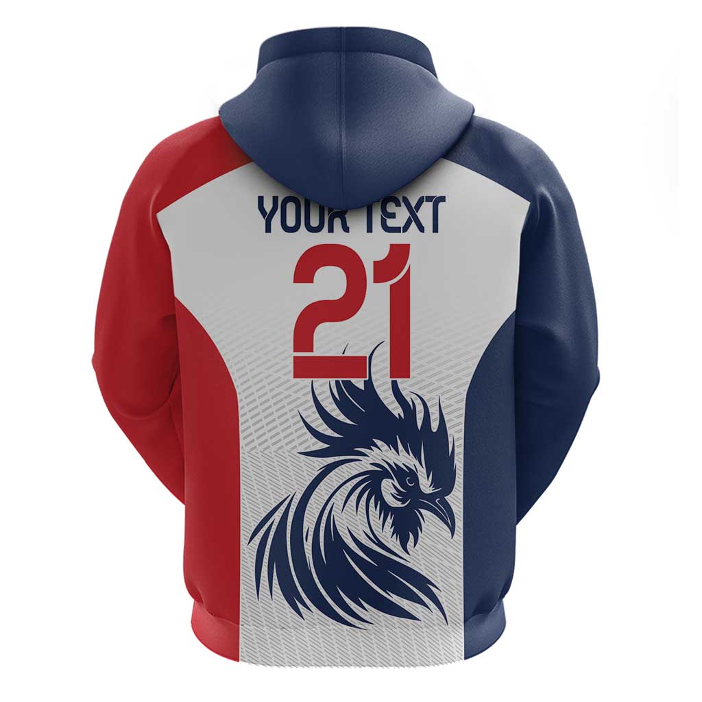 Custom France Football Hoodie Les Bleus Rooster Sporty Style LT9