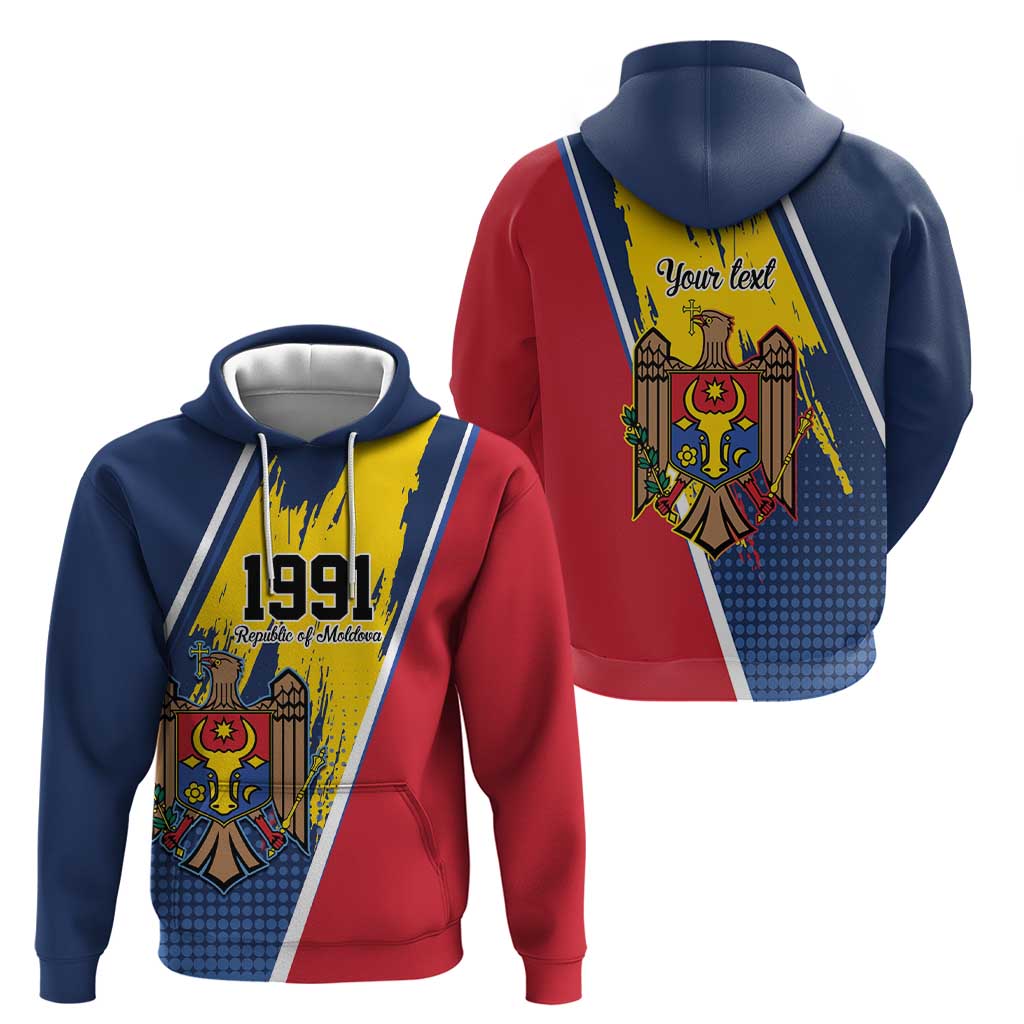 Personalized Moldova Independence Day 1991 Hoodie One People One Nation LT9