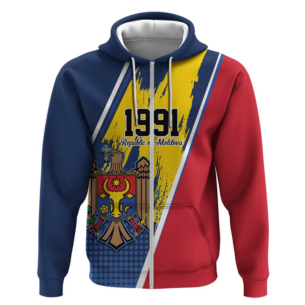 Personalized Moldova Independence Day 1991 Hoodie One People One Nation LT9