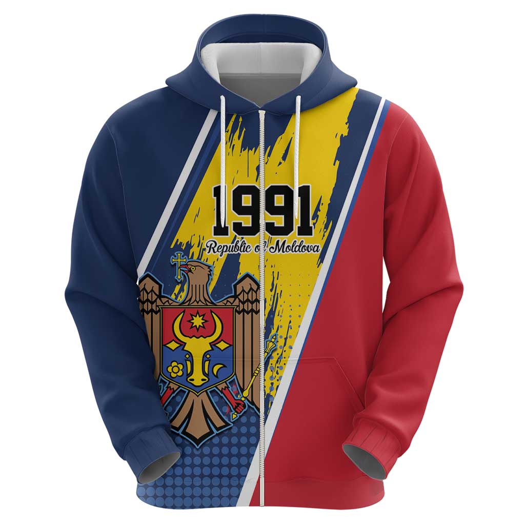 Personalized Moldova Independence Day 1991 Hoodie One People One Nation LT9