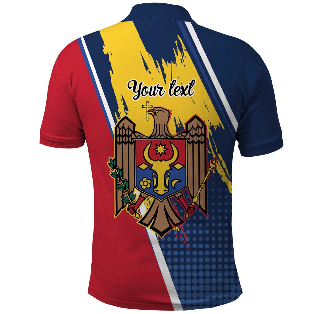 Personalized Moldova Independence Day 1991 Polo Shirt One People One Nation LT9