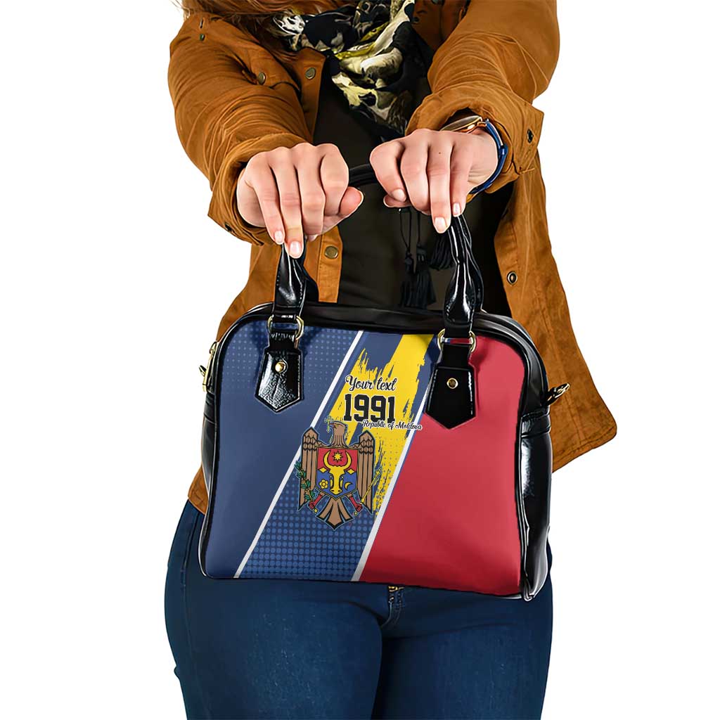 Personalized Moldova Independence Day 1991 Shoulder Handbag One People One Nation LT9