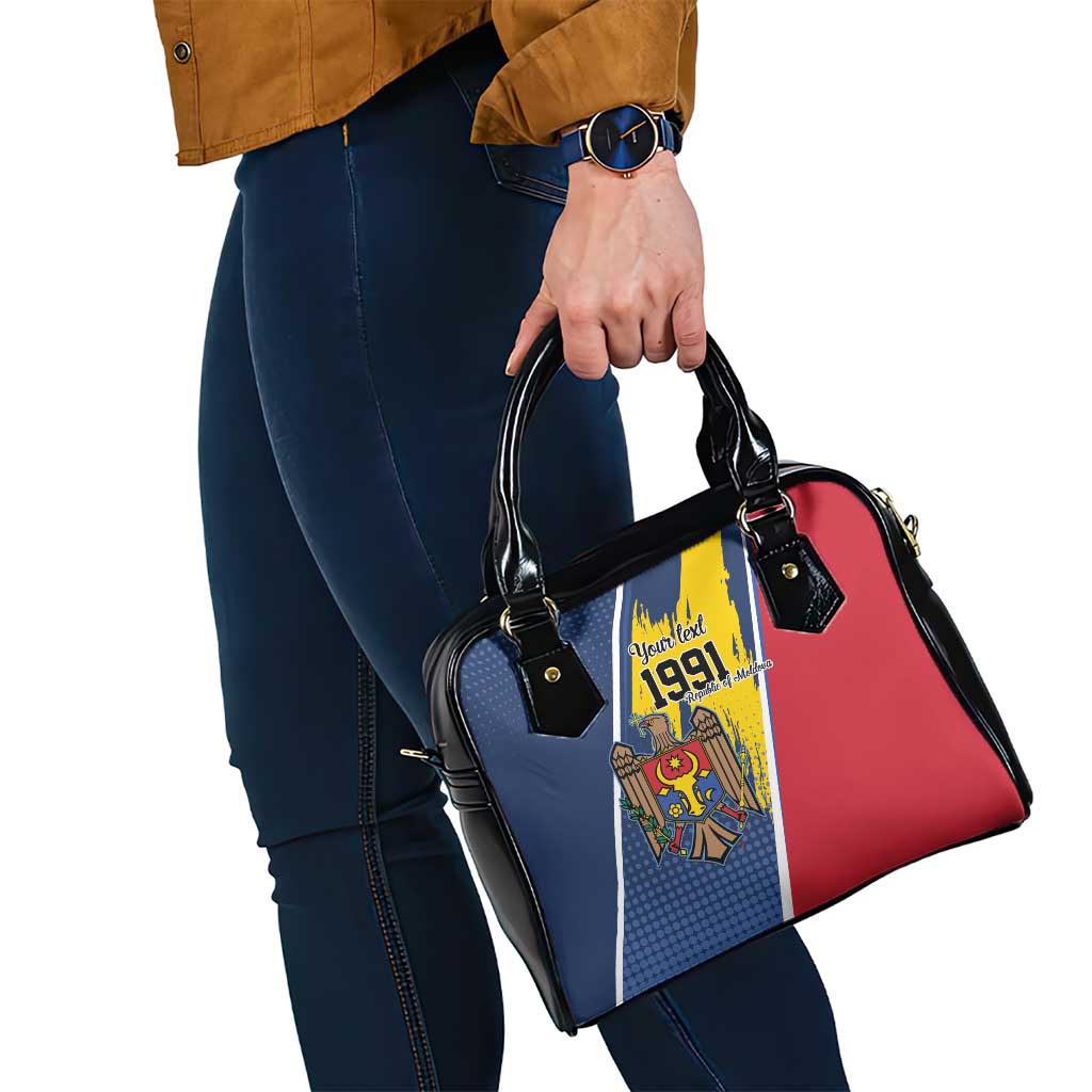 Personalized Moldova Independence Day 1991 Shoulder Handbag One People One Nation LT9