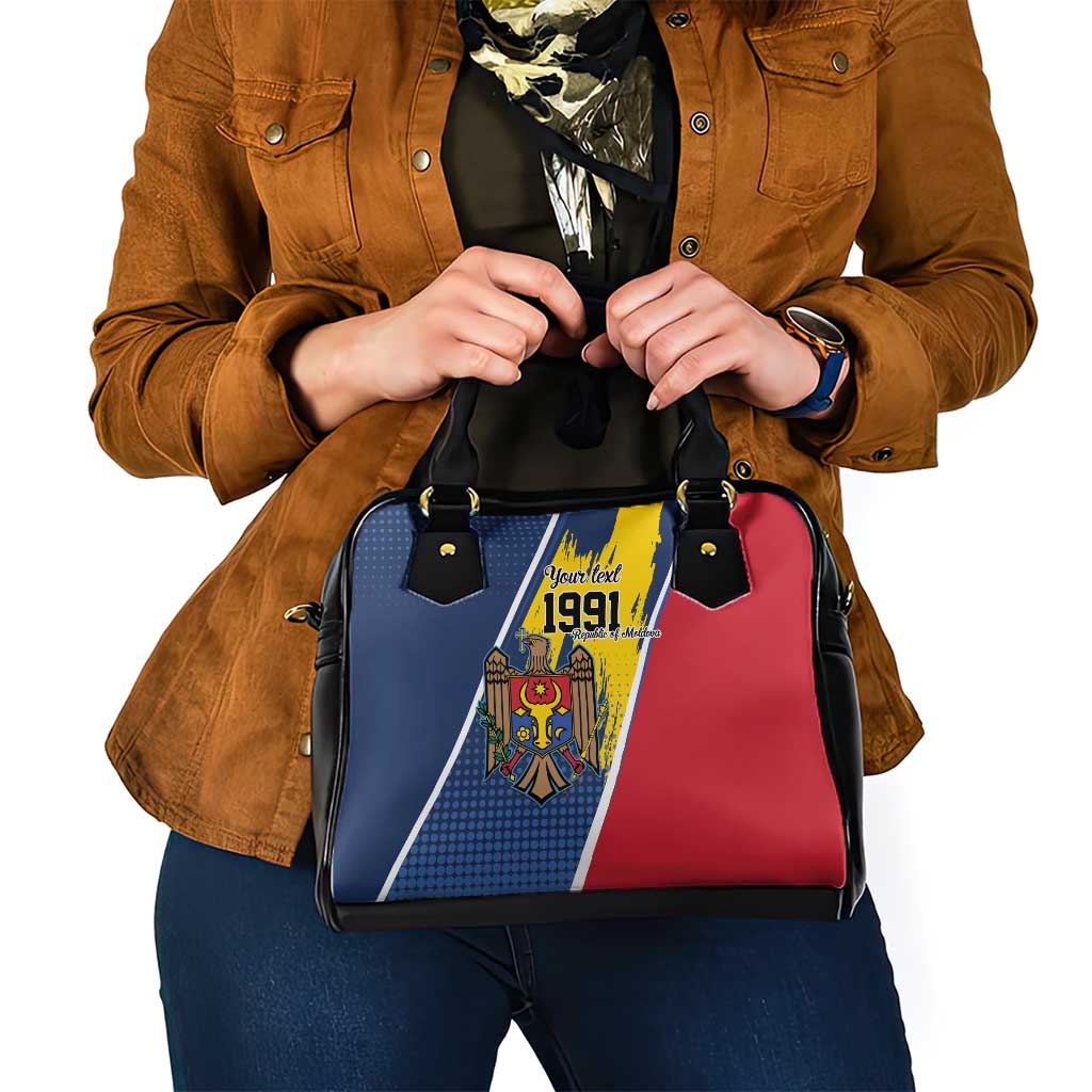 Personalized Moldova Independence Day 1991 Shoulder Handbag One People One Nation LT9