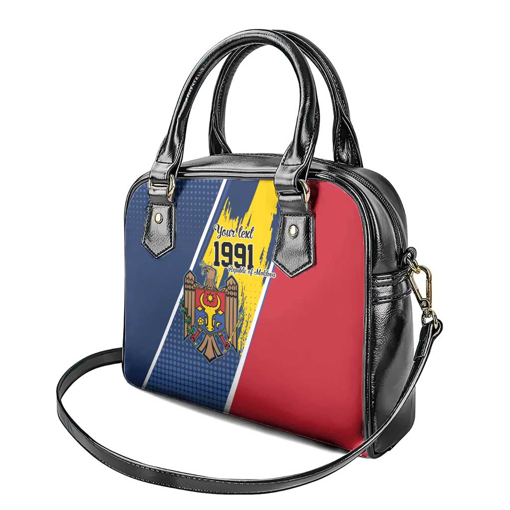 Personalized Moldova Independence Day 1991 Shoulder Handbag One People One Nation LT9
