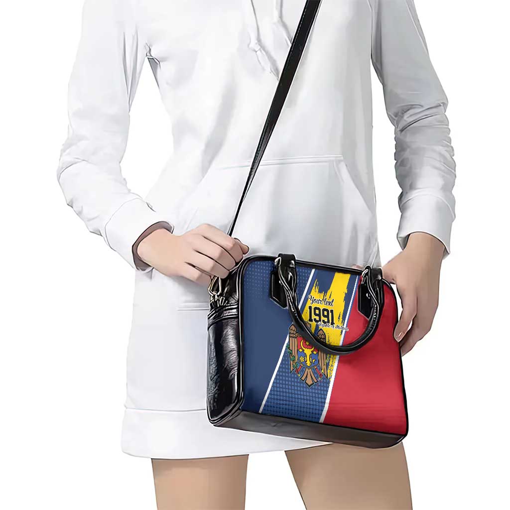 Personalized Moldova Independence Day 1991 Shoulder Handbag One People One Nation LT9