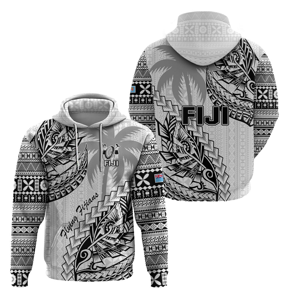 Fiji Rugby Hoodie Kaiviti Fijian Tribal World Cup White LT9
