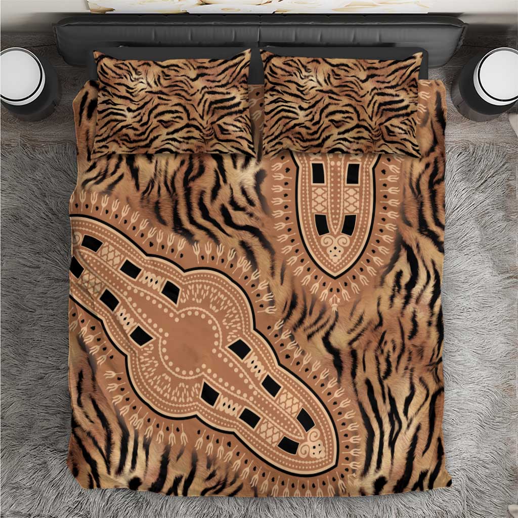 Afro Tiger Mix Dashiki Tribal Pattern Bedding Set LT9
