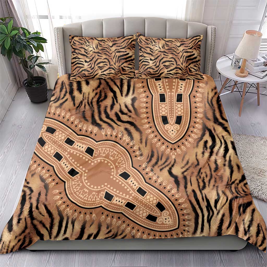 Afro Tiger Mix Dashiki Tribal Pattern Bedding Set LT9