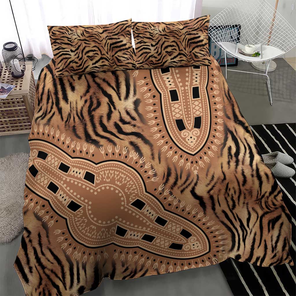 Afro Tiger Mix Dashiki Tribal Pattern Bedding Set LT9
