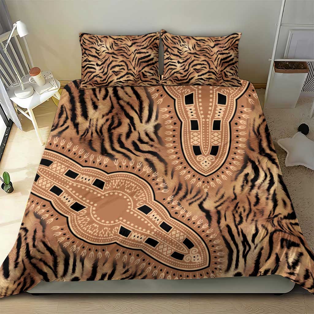 Afro Tiger Mix Dashiki Tribal Pattern Bedding Set LT9