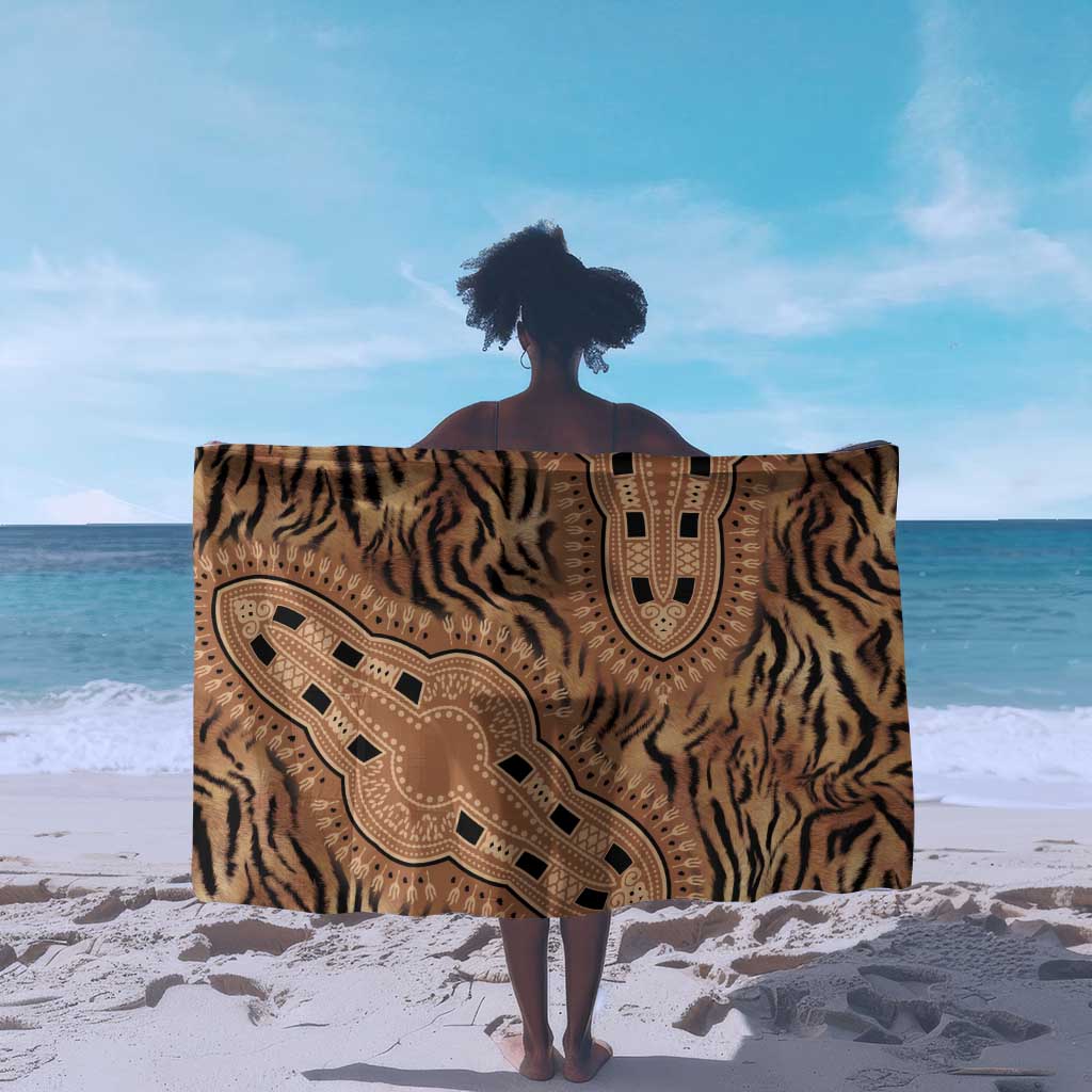 Afro Tiger Mix Dashiki Tribal Pattern Sarong LT9