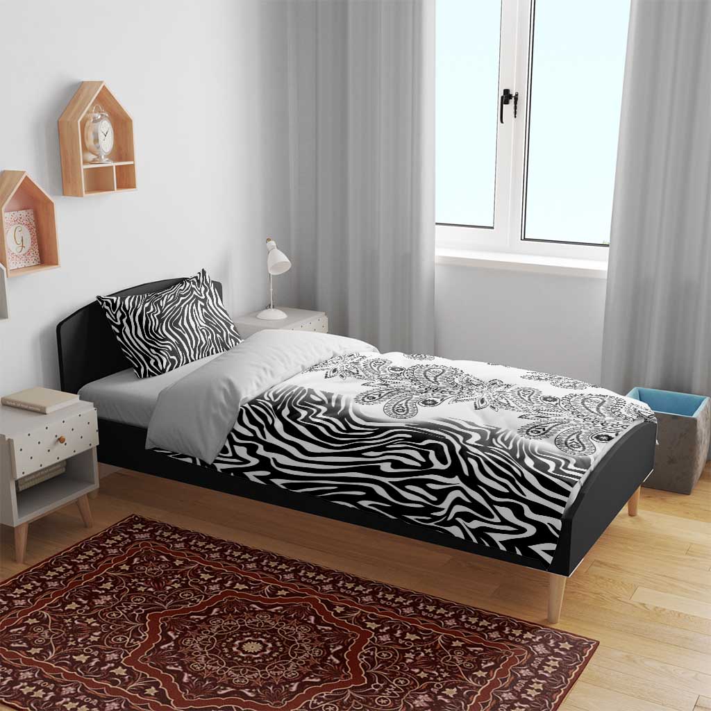 Afro Zebra Mix Paisley Tribal Pattern Bedding Set LT9