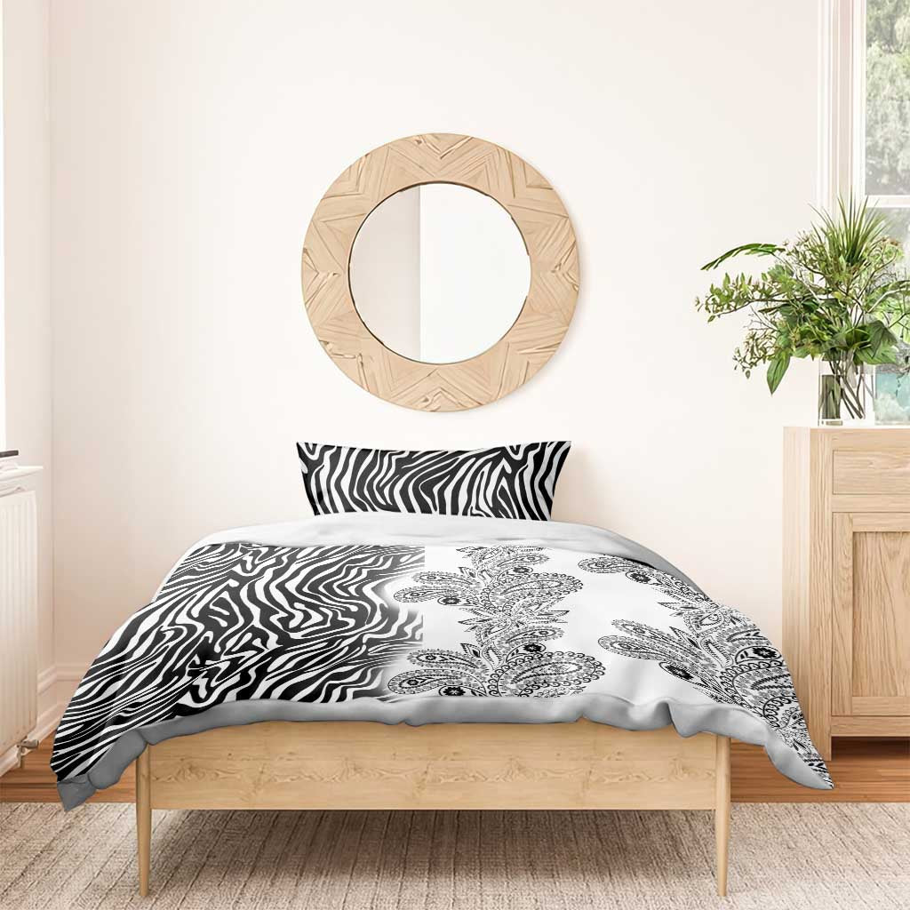 Afro Zebra Mix Paisley Tribal Pattern Bedding Set LT9