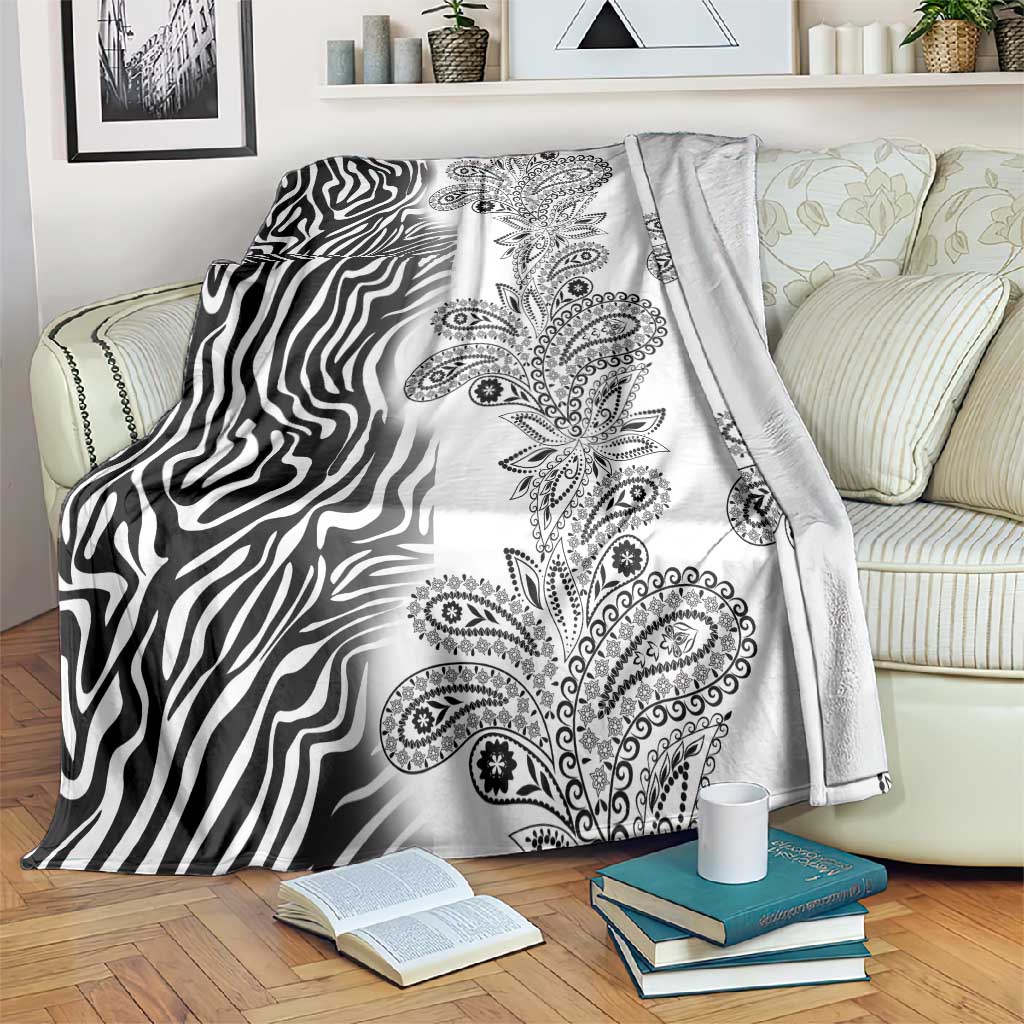 Afro Zebra Mix Paisley Tribal Pattern Blanket LT9