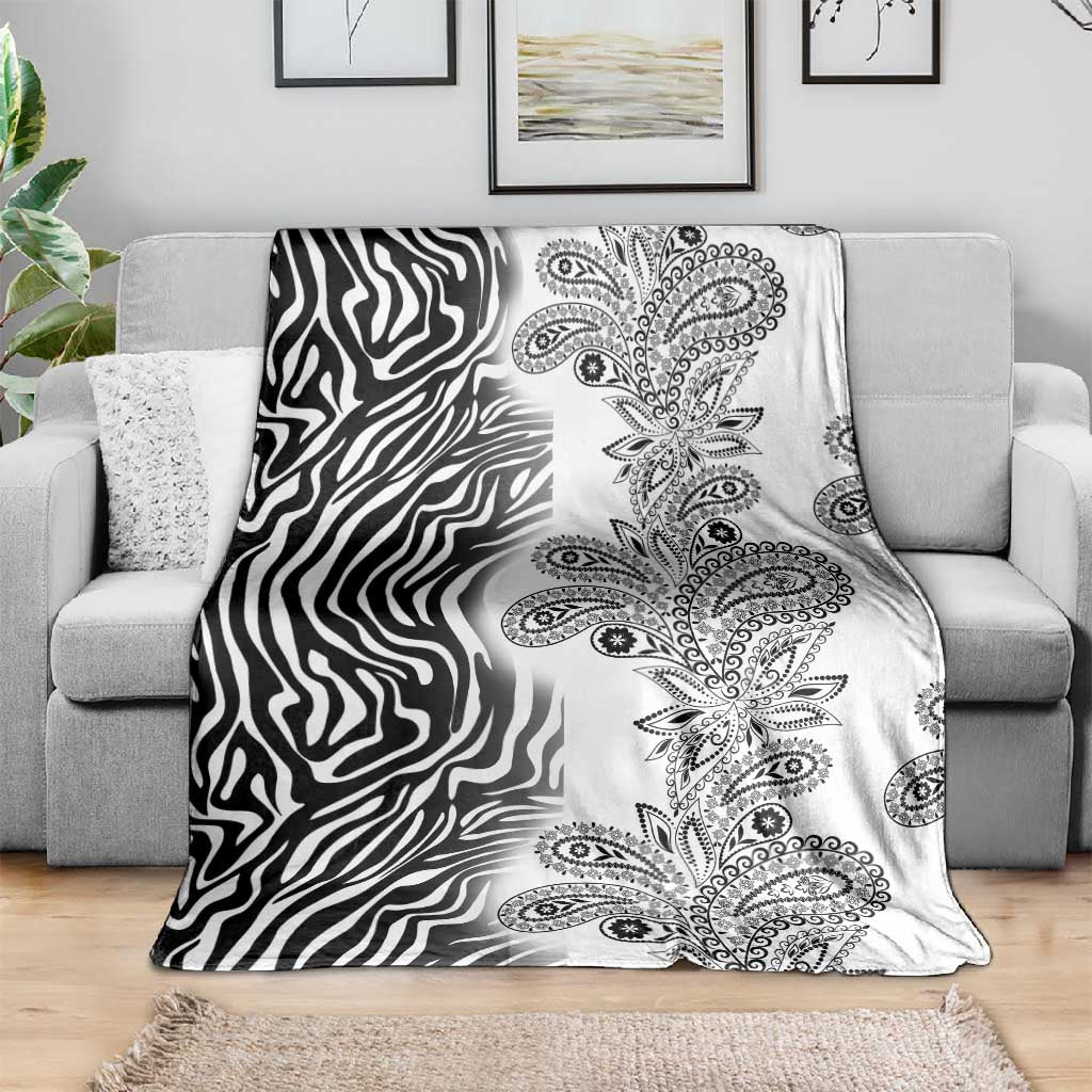 Afro Zebra Mix Paisley Tribal Pattern Blanket LT9