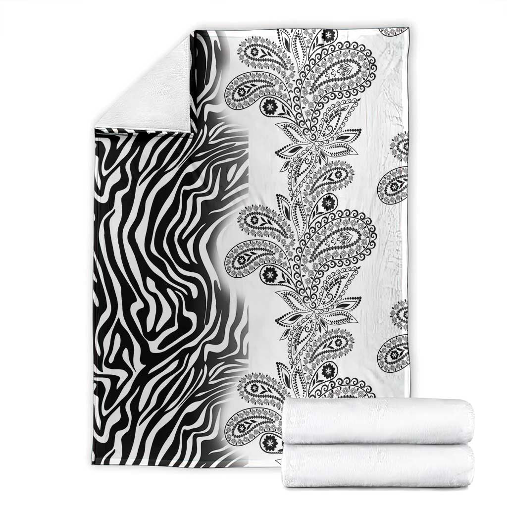 Afro Zebra Mix Paisley Tribal Pattern Blanket LT9