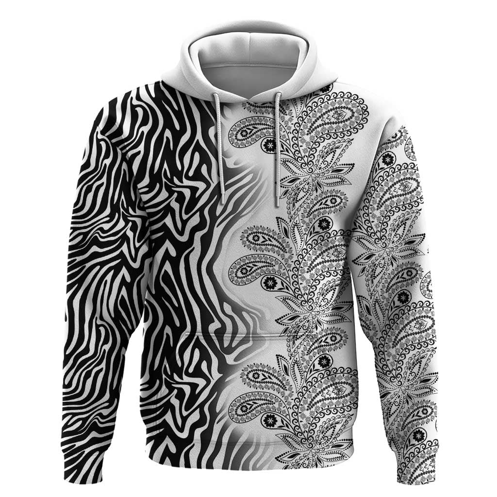 Africa Zebra Mix Paisley Tribal Pattern Hoodie LT9
