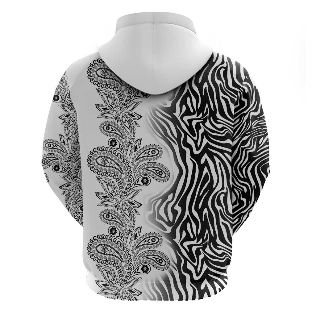 Africa Zebra Mix Paisley Tribal Pattern Hoodie LT9